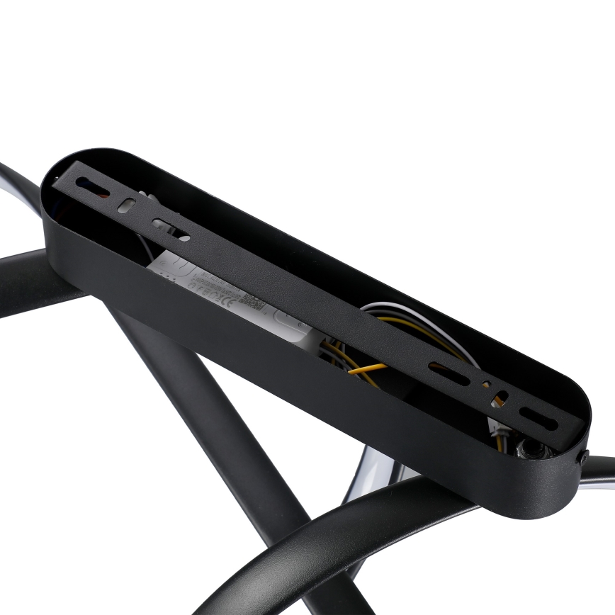 Brilagi - LED ar regulējamu spilgtumu virsmas montējamā griestu lampa TWISTER LED/60W/230V 3000-6000K melna + tālvadības pults