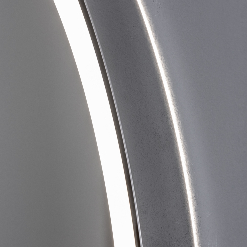 Brilagi - LED ar regulējamu spilgtumu vannas istabas apsildāmais spogulis ar aizmugures apgaismojumu ALU PRO LED/18W/230V Ø 60 cm 3000/4000/6500K IP44 spīdīgs hroms CRI 90