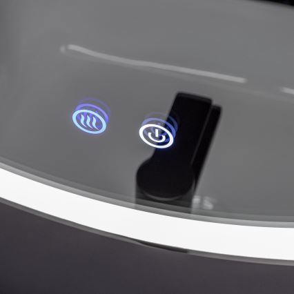 Brilagi - LED ar regulējamu spilgtumu vannas istabas apsildāmais spogulis ar aizmugures apgaismojumu ALU PRO LED/18W/230V Ø 60 cm 3000/4000/6500K IP44 spīdīgs hroms CRI 90