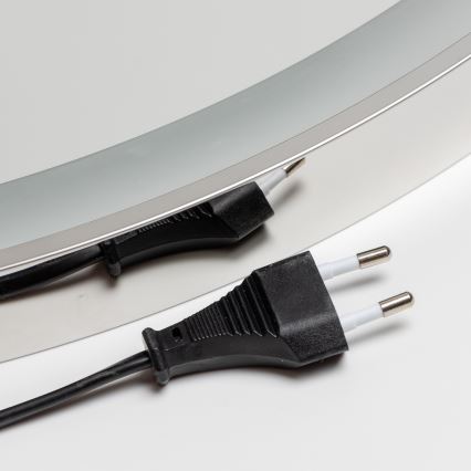 Brilagi - LED ar regulējamu spilgtumu vannas istabas apsildāmais spogulis ar aizmugures apgaismojumu ALU PRO LED/18W/230V Ø 60 cm 3000/4000/6500K IP44 spīdīgs hroms CRI 90