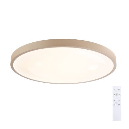 Brilagi - Dimmējama LED griestu lampa GLASS POOL DOUBLE LED/80W/230V 3000-6000K 60 cm bēša + tālvadības pults