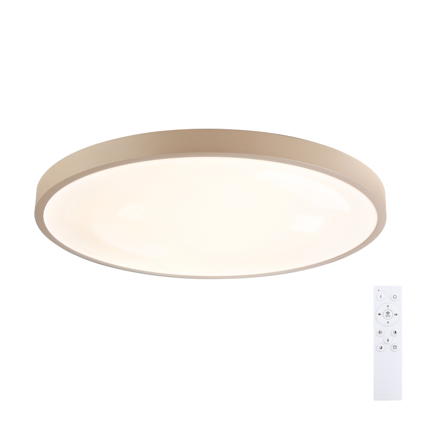 Brilagi - Dimmējama LED griestu lampa GLASS POOL DOUBLE LED/80W/230V 3000-6000K 60 cm bēša + tālvadības pults