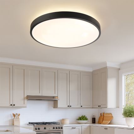 Brilagi - Regulējams LED griestu gaismeklis GLASS POOL DOUBLE LED/80W/230V 3000-6000K 60 cm melns + tālvadības pults