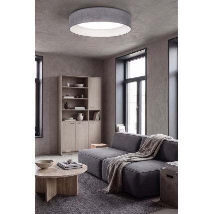 BRILAGI - Regulējama LED griestu lampa VELVET SMARTIX LED/24W/230V 3000-6000K Ø 45 cm pelēka Wi-Fi Tuya Beacon + tālvadība