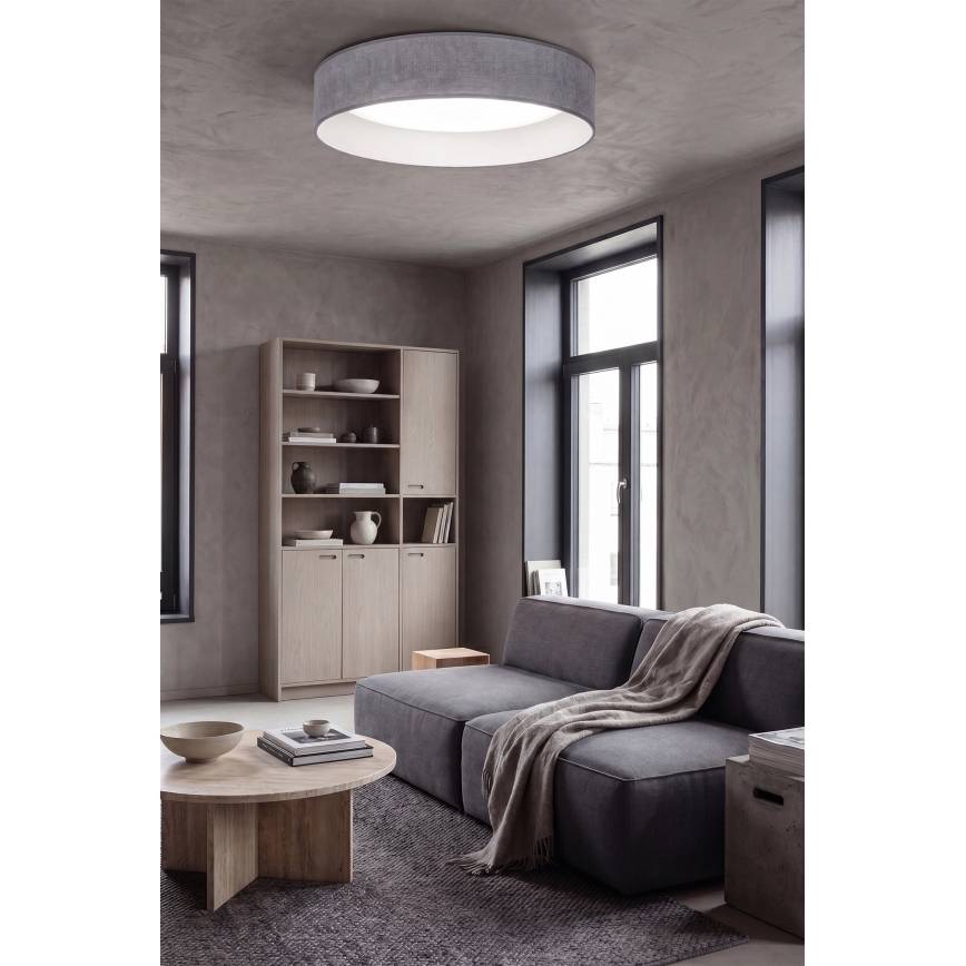 BRILAGI - Regulējama LED griestu lampa VELVET SMARTIX LED/24W/230V 3000-6000K Ø 45 cm pelēka Wi-Fi Tuya Beacon + tālvadība