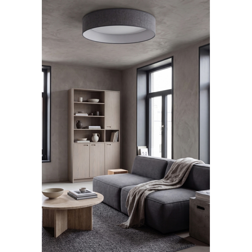 BRILAGI - Regulējama LED griestu lampa VELVET SMARTIX LED/24W/230V 3000-6000K Ø 45 cm pelēka Wi-Fi Tuya Beacon + tālvadība