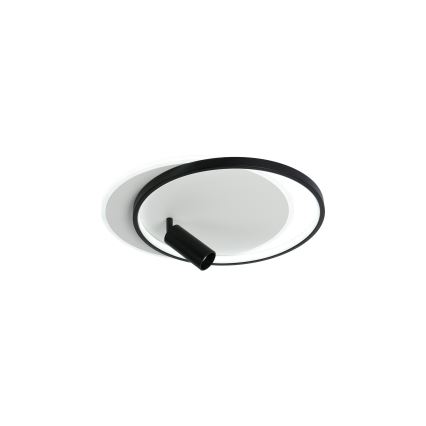 Brilagi - LED regulējams griestu gaismeklis UNITY LED/48W/230V + 1xGU10/3W 3000-6000K 39x45 cm balts/melns + tālvadība