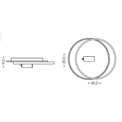 Brilagi - LED regulējams griestu gaismeklis UNITY LED/48W/230V + 1xGU10/3W 3000-6000K 39x45 cm balts/melns + tālvadība