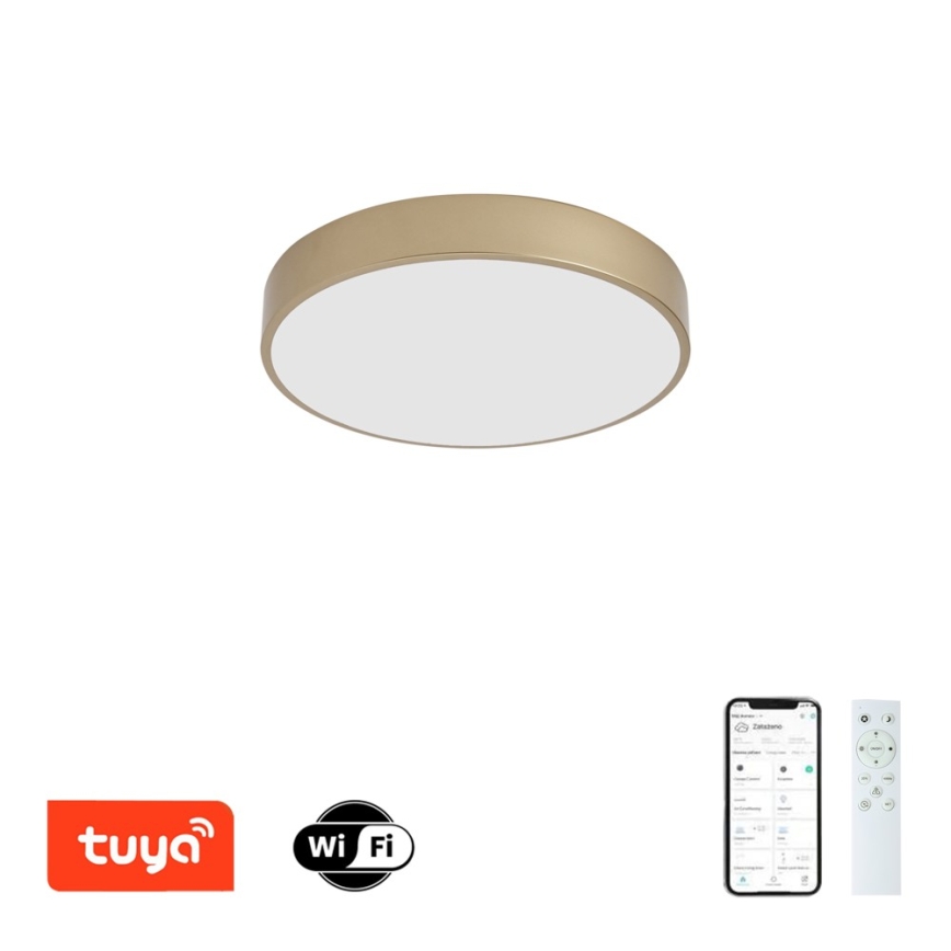 BRILAGI - LED dimējams griestu gaismeklis POOL SMART LED/48W/230V 3000-6000K Ø 40 cm Wi-Fi Tuya zelta + tālvadības pults