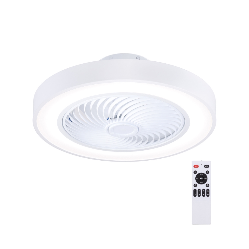 Brilagi - LED griestu gaismeklis ar regulējamu spilgtumu un ventilatoru LED/30W/230V 3000-6500K Ø 50 cm balts + tālvadības pults