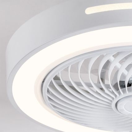 Brilagi - regulējams LED griestu gaismeklis ar ventilatoru LED/38W/230V 3000-6500K 3000-6500K diam. 46 cm balts + tālvadības pults