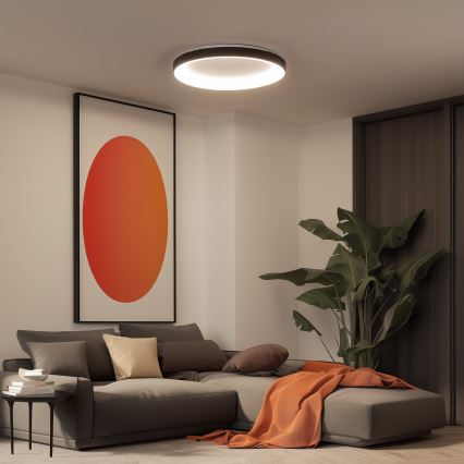 Brilagi - LED dimmējama griestu lampa FALCON II LED/108W/230V 3000-6500K Ø 80 cm melna + tālvadība