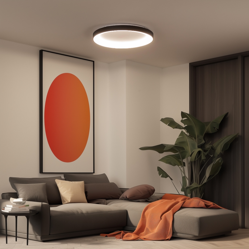 Brilagi - LED dimmējama griestu lampa FALCON II LED/108W/230V 3000-6500K Ø 80 cm melna + tālvadība