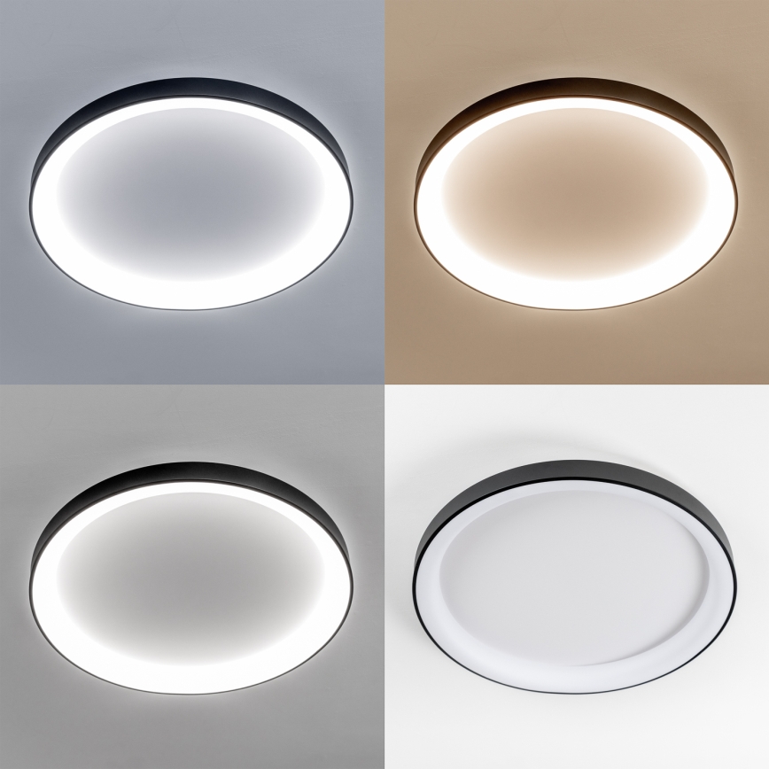 Brilagi - LED dimmējama griestu lampa FALCON II LED/108W/230V 3000-6500K Ø 80 cm melna + tālvadība