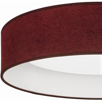 BRILAGI - LED dimējams griestu gaismeklis VELVET SMARTIX STARS LED/24W/230V 3000–6000K Ø 45 cm vīnsarkans Wi‑Fi Tuya Beacon + tālvadības pults