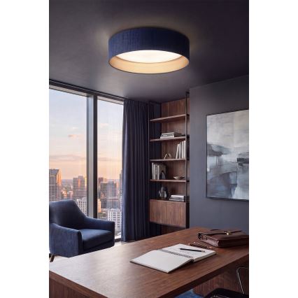 BRILAGI - VELVET SMARTIX STARS dimmējams LED griestu gaismeklis LED/36W/230V 3000–6000K Ø 55 cm zils/zelts Wi‑Fi Tuya Beacon + tālvadība