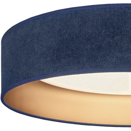 BRILAGI - VELVET SMARTIX STARS dimmējams LED griestu gaismeklis LED/36W/230V 3000–6000K Ø 55 cm zils/zelts Wi‑Fi Tuya Beacon + tālvadība