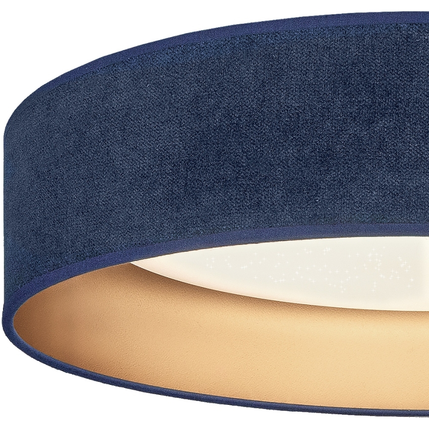 BRILAGI - VELVET SMARTIX STARS dimmējams LED griestu gaismeklis LED/36W/230V 3000–6000K Ø 55 cm zils/zelts Wi‑Fi Tuya Beacon + tālvadība
