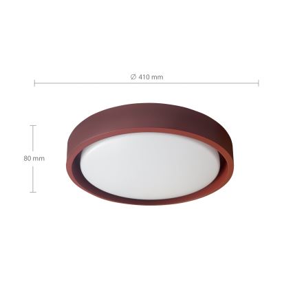 Brilagi - regulējams LED griestu gaismeklis MATTEO LED/48W/230V 3000-6500K Ø 41 cm sarkans + ar tālvadību