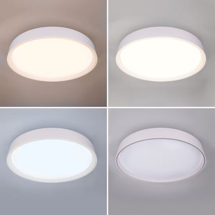 Brilagi - dimmējams LED griestu gaismeklis NANCI LED/60W/230V 3000–6500K Ø 49 cm balts + tālvadības pults