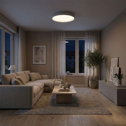 Brilagi - dimmējams LED griestu gaismeklis NANCI LED/60W/230V 3000–6500K Ø 49 cm balts + tālvadības pults