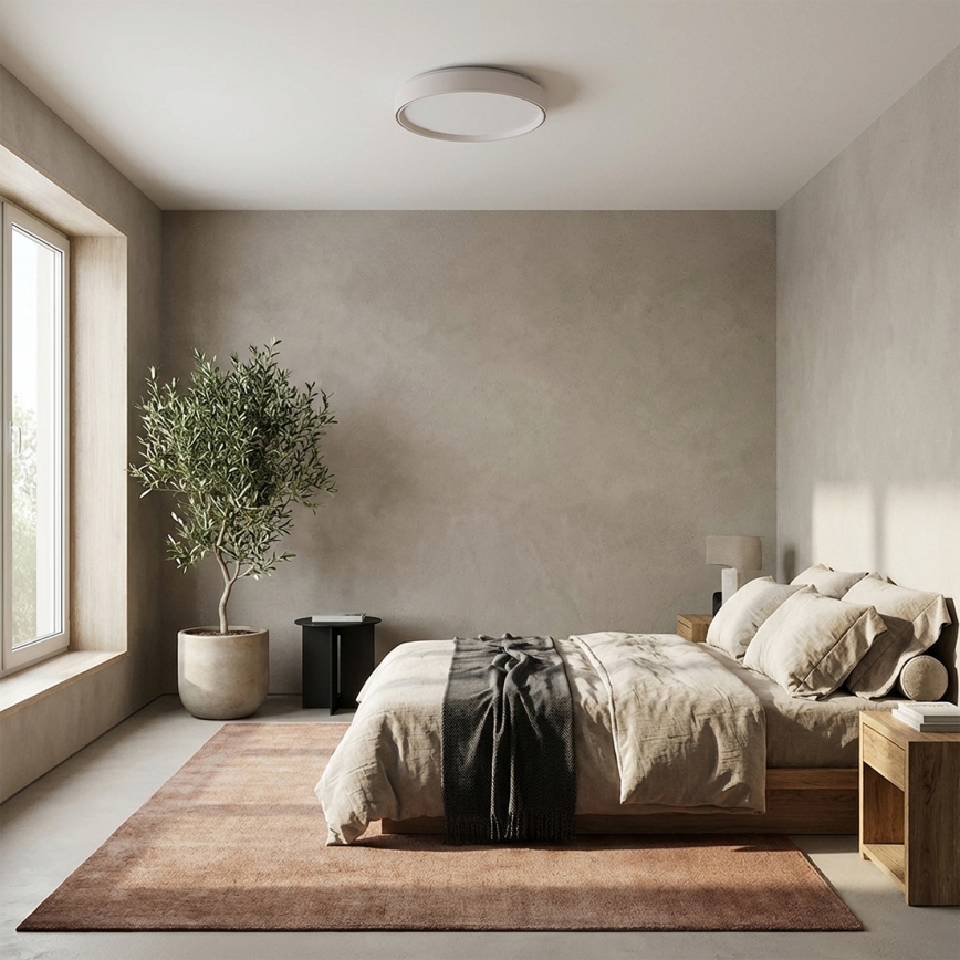 Brilagi - dimmējams LED griestu gaismeklis NANCI LED/60W/230V 3000–6500K Ø 49 cm balts + tālvadības pults