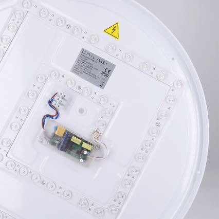 Brilagi - dimmējams LED griestu gaismeklis NANCI LED/60W/230V 3000–6500K Ø 49 cm balts + tālvadības pults