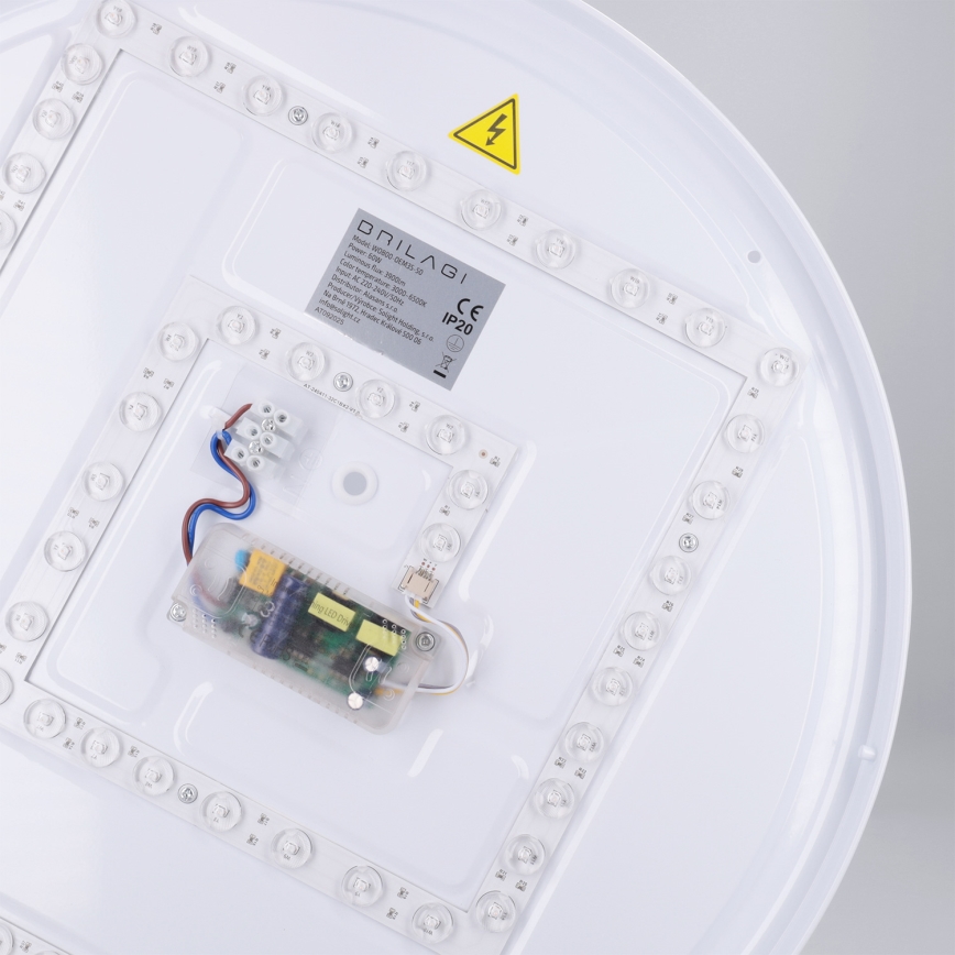 Brilagi - dimmējams LED griestu gaismeklis NANCI LED/60W/230V 3000–6500K Ø 49 cm balts + tālvadības pults