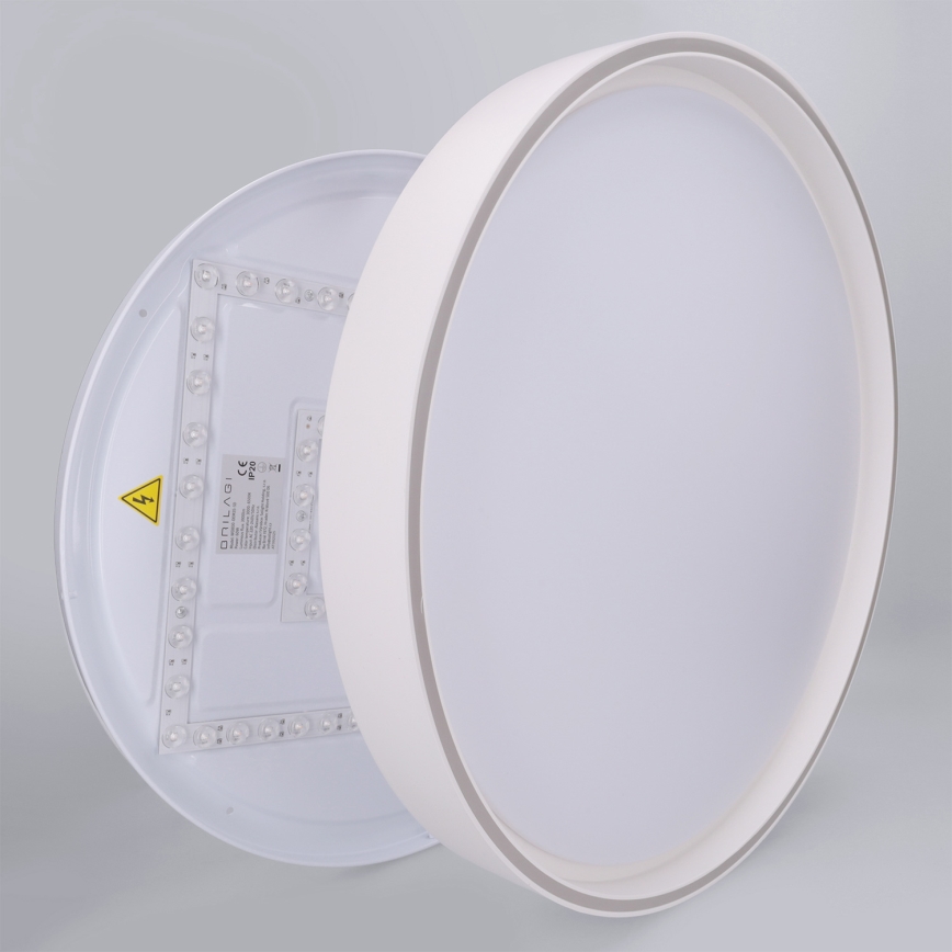 Brilagi - dimmējams LED griestu gaismeklis NANCI LED/60W/230V 3000–6500K Ø 49 cm balts + tālvadības pults