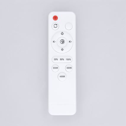 Brilagi - dimmējams LED griestu gaismeklis NANCI LED/60W/230V 3000–6500K Ø 49 cm balts + tālvadības pults