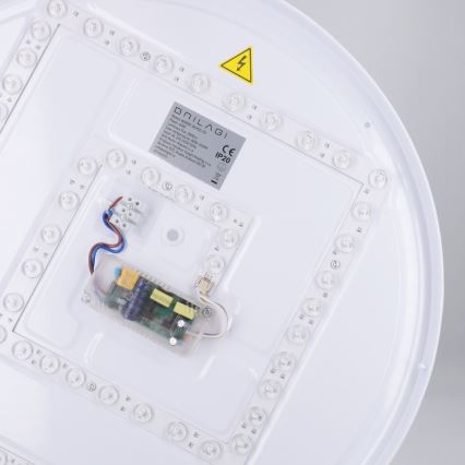 Brilagi - dimmējams LED griestu gaismeklis NANCI LED/60W/230V 3000–6500K Ø 49 cm balts + tālvadības pults