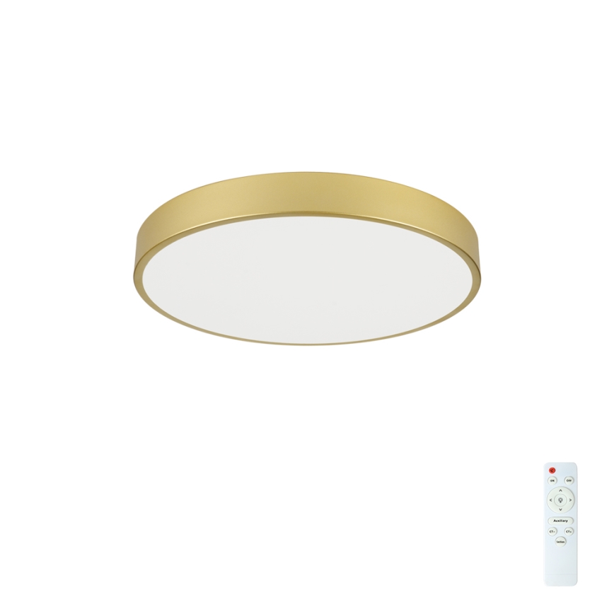Brilagi - LED dimmējams griestu gaismeklis POOL LED/60W/230V 3000-6000K Ø 60 cm zelta + tālvadības pults