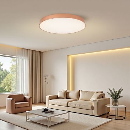 BRILAGI - Aptumšojama LED griestu lampa POOL SMART LED/100W/230V 3000-6000K pr. 80 cm Wi-Fi Tuya vara krāsā + ar tālvadības pulti