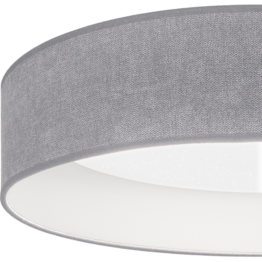 BRILAGI - LED dimējams griestu gaismeklis VELVET SMARTIX STARS LED/24W/230V 3000-6000K Ø 45 cm pelēks Wi-Fi Tuya Beacon + tālvadības pults