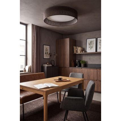 BRILAGI - LED aptumšojams griestu lukturis VELVET SMART VARI LED/36W/230V 3000-6500K diametrs 55 cm brūns + tālvadības pults