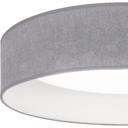 BRILAGI - Griestu gaismeklis VELVET SMART VARI, LED/36W/230V, ar regulējamu spilgtumu, 3000-6500K, Ø 55 cm, pelēks + tālvadības pults