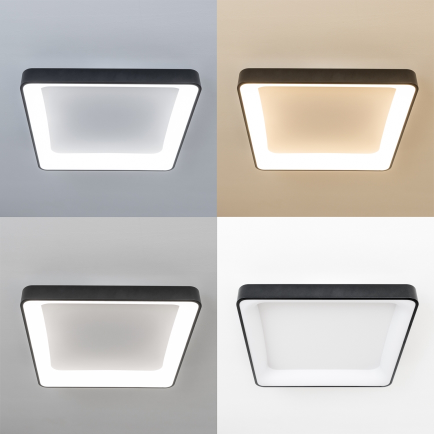 Brilagi - LED dimējams griestu gaismeklis FALCON II LED/125W/230V 3000-6500K 60x60 cm melns + tālvadības pults