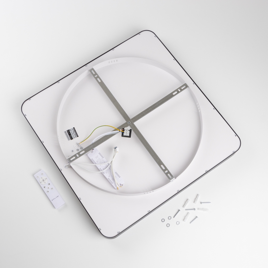 Brilagi - LED dimējams griestu gaismeklis FALCON II LED/125W/230V 3000-6500K 60x60 cm melns + tālvadības pults