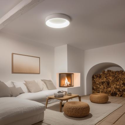 Brilagi - LED dimmējams griestu gaismeklis FALCON LED/80W/230V 3000-6500K Ø 60 cm balts + tālvadības pults