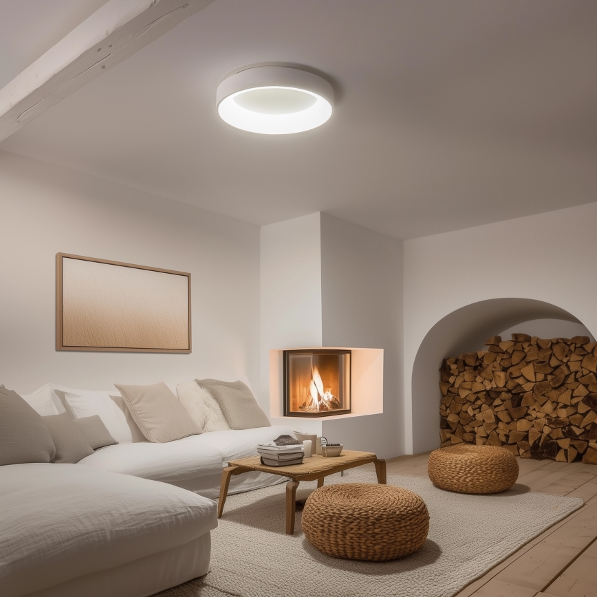 Brilagi - LED dimmējams griestu gaismeklis FALCON LED/80W/230V 3000-6500K Ø 60 cm balts + tālvadības pults