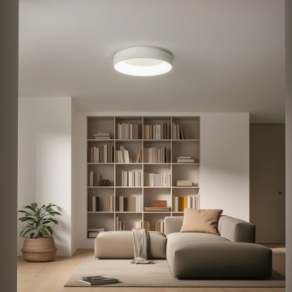 Brilagi - LED dimmējams griestu gaismeklis FALCON LED/80W/230V 3000-6500K Ø 60 cm balts + tālvadības pults