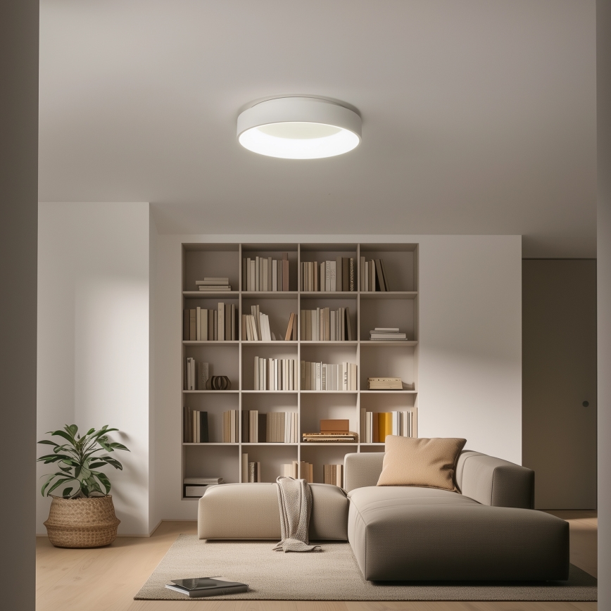 Brilagi - LED dimmējams griestu gaismeklis FALCON LED/80W/230V 3000-6500K Ø 60 cm balts + tālvadības pults