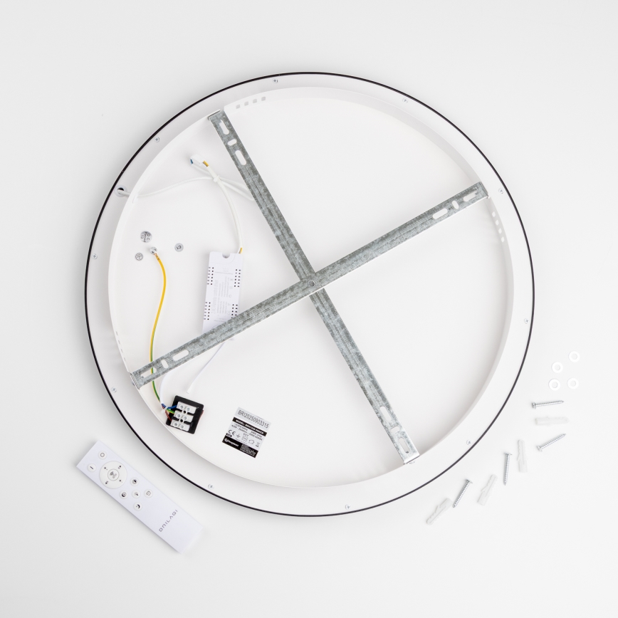 Brilagi - LED regulējams griestu gaismeklis FALCON SLIM LED/42W/230V 3000-6500K Ø 50 cm melns + ar tālvadības pulti