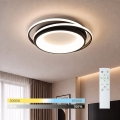 BRILAGI - LED dimējams griestu gaismeklis FLARE LED/84W/230V 3000-6000K 47x51 cm melns + tālvadības pults