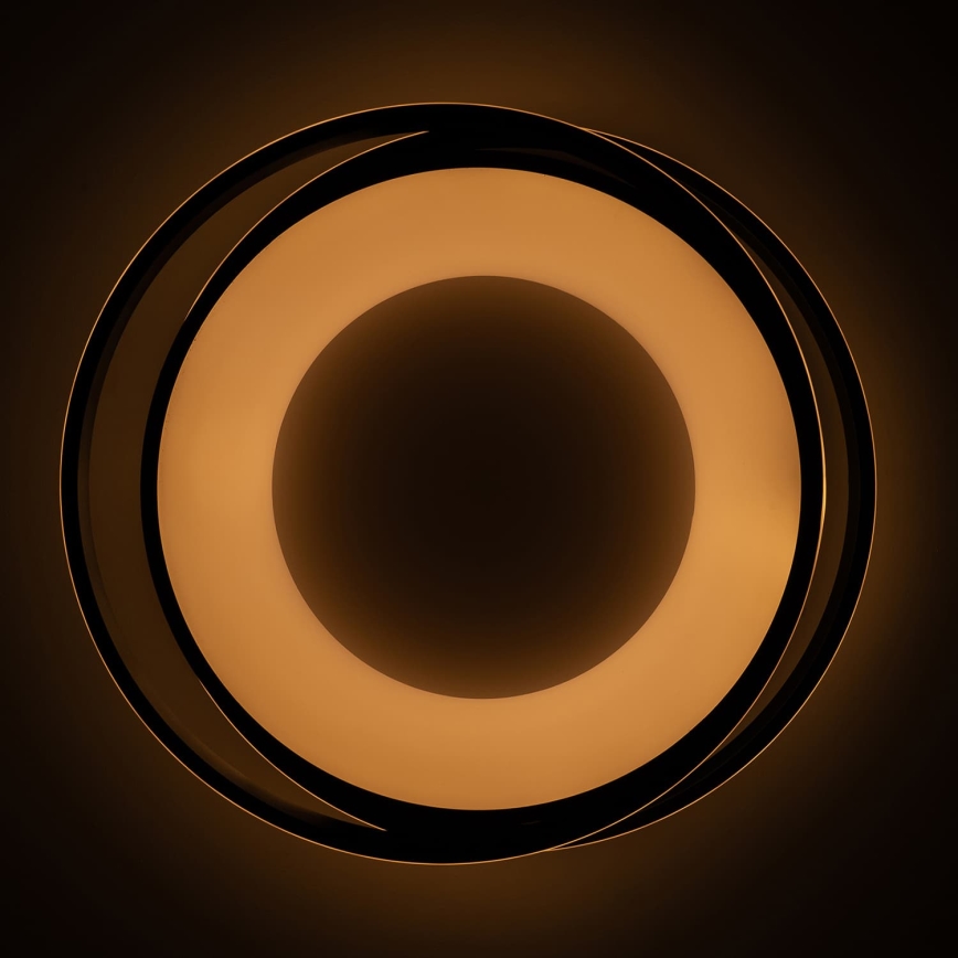 BRILAGI - LED dimējams griestu gaismeklis FLARE LED/84W/230V 3000-6000K 47x51 cm melns + tālvadības pults