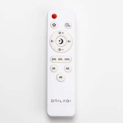 Brilagi - LED dimmējams griestu lukturis PINE LED/24W/230V koka Ø 42 cm 3000-6500K + tālvadība