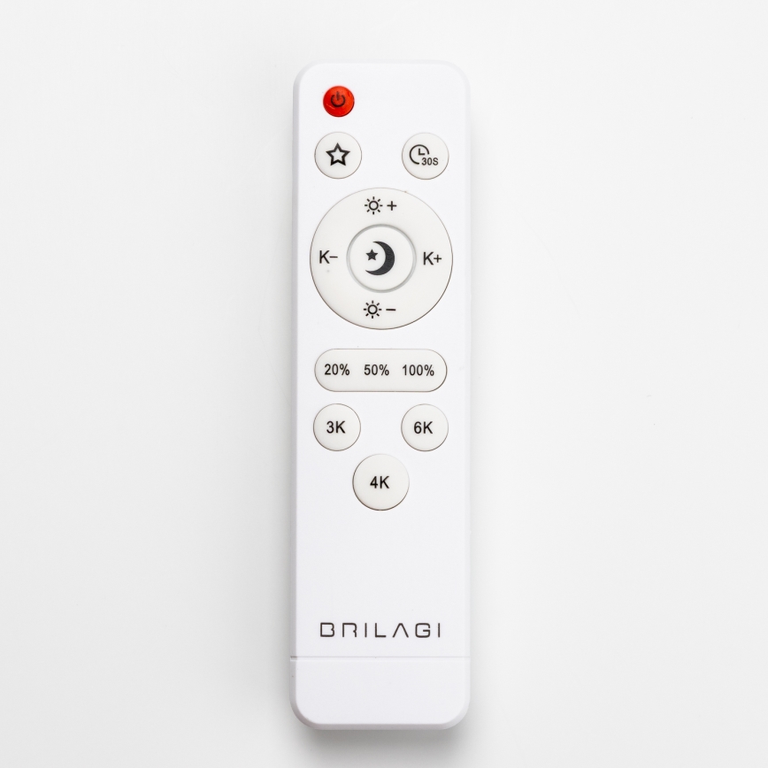 Brilagi - LED dimmējams griestu lukturis PINE LED/24W/230V koka Ø 42 cm 3000-6500K + tālvadība