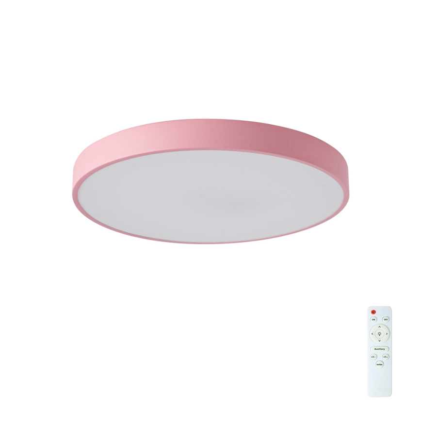 Brilagi - LED griestu gaismeklis ar regulējamu spilgtumu POOL LED/60W/230V 3000-6000K Ø 50 cm rozā + tālvadības pults