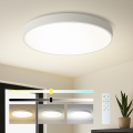 Brilagi - LED dimējams griestu gaismeklis POOL SMART LED/100W/230V 3000-6000K Ø 80 cm Wi-Fi Tuya balts + ar tālvadības pulti