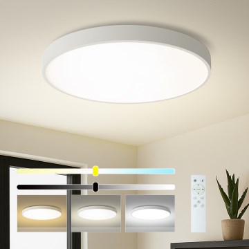 Brilagi - LED dimējams griestu gaismeklis POOL SMART LED/100W/230V 3000-6000K Ø 80 cm Wi-Fi Tuya balts + ar tālvadības pulti